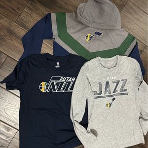 NBA Utah Jazz youth large trio of shirts.